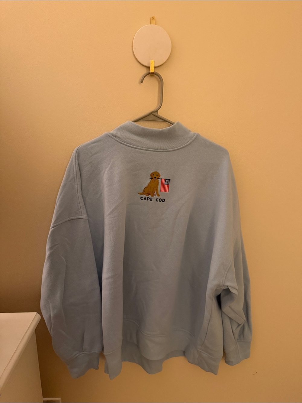 Light Blue Cape Cod mockneck